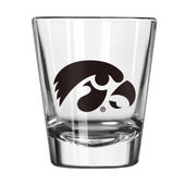 Logo Brands Iowa 2Oz Gameday Shot Glass 155-G2s-1 Iowa Hawkeyes