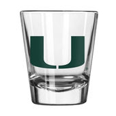 Logo Brands Miami 2Oz Gameday Shot Glass 169-G2s-1 Miami Hurricanes