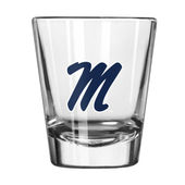 Logo Brands Ole Miss 2Oz Gameday Shot Glass 176-G2s-1 Mississippi Rebels