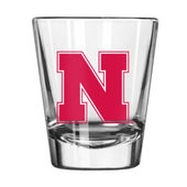Logo Brands Nebraska 2Oz Gameday Shot Glass 182-G2s-1 Nebraska Cornhuskers