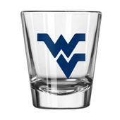 Logo Brands West Virginia 2Oz Gameday Shot Glass 239-G2s-1 West Virginia Mountaineers