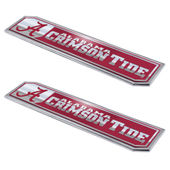 Fan Mats University Of Alabama Embossed Truck Emblem 2-Pk 102-F130.2 Alabama Crimson Tide