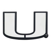 Fan Mats University Of Miami Chrome Emblem 169-F600 Miami Hurricanes