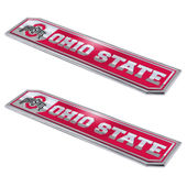 Fan Mats Ohio State University Embossed Truck Emblem 2-Pk 191-F130.2 Ohio State Buckeyes