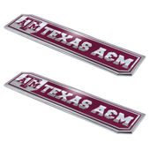 Fan Mats Texas A&M University Embossed Truck Emblem 2-Pk 219-F130.2 Texas A&M Aggies