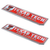 Fan Mats Texas Tech University Embossed Truck Emblem 2-Pk 220-F130.2 Texas Tech Red Raiders