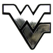 Fan Mats West Virginia University Molded Chrome Emblem 239-F609 West Virginia Mountaineers