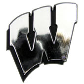Fan Mats University Of Wisconsin Molded Chrome Emblem 244-F609 Wisconsin Badgers