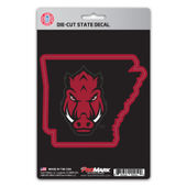 Fan Mats University Of Arkansas State Shape Decal 108-F602-Sh Arkansas Razorbacks