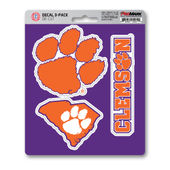 Fan Mats Clemson University Decal 3-Pk 123-F602.3 Clemson Tigers
