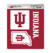 Fan Mats Indiana University Decal 3-Pk 153-F602.3 Indiana Hoosiers