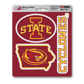Fan Mats Iowa State University Decal 3-Pk 156-F602.3 Iowa State Cyclones