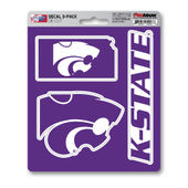 Fan Mats Kansas State University Decal 3-Pk 158-F602.3 Kansas State Wildcats