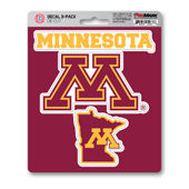 Fan Mats University Of Minnesota Decal 3-Pk 175-F602.3 Minnesota Golden Gophers