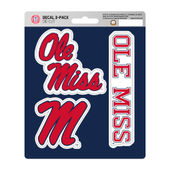 Fan Mats University Of Mississippi - Ol Decal 3-Pk 176-F602.3 Mississippi Rebels