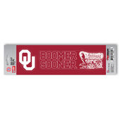 Fan Mats University Of Oklahoma Team Slogan Decal 192-F602-Ts Oklahoma Sooners