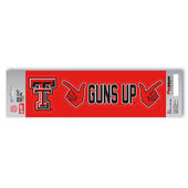 Fan Mats Texas Tech University Team Slogan Decal 220-F602-Ts Texas Tech Red Raiders