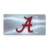 Fan Mats University Of Alabama Chrome Diecast License Plate 102-F114-Crm Alabama Crimson Tide