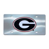 Fan Mats University Of Georgia Chrome Diecast License Plate 142-F114-Crm Georgia Bulldogs