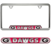 Fan Mats University Of Georgia Embossed License Plate Frame 142-F122 Georgia Bulldogs