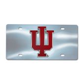 Fan Mats Indiana University Chrome Diecast License Plate 153-F114-Crm Indiana Hoosiers