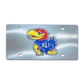 Fan Mats University Of Kansas Chrome Diecast License Plate 157-F114-Crm Kansas Jayhawks