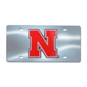 Fan Mats University Of Nebraska Chrome Diecast License Plate 182-F114-Crm Nebraska Cornhuskers