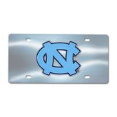 Fan Mats Unc Chapel Hill Chrome Diecast License Plate 185-F114-Crm North Carolina Tar Heels