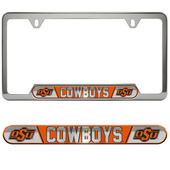 Fan Mats Oklahoma State University Embossed License Plate Frame 193-F122 Oklahoma State Cowboys