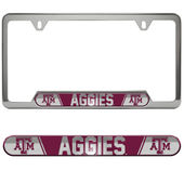 Fan Mats Texas A&M University Embossed License Plate Frame 219-F122 Texas A&M Aggies
