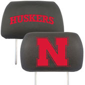 Fan Mats University Of Nebraska Head Rest Cover 182-F118.2 Nebraska Cornhuskers