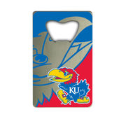Fan Mats University Of Kansas Credit Card Bottle Opener 157-F901 Kansas Jayhawks