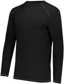 Adult Crew Neck Super Soft-Spun Poly Long Sleeve Tag Free Athletic Tee