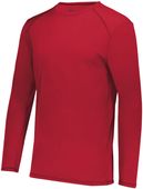 Adult Crew Neck Super Soft-Spun Poly Long Sleeve Tag Free Athletic Tee