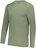 Adult Crew Neck Super Soft-Spun Poly Long Sleeve Tag Free Athletic Tee