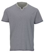 Boxercraft Striped V-Notch Tee BM2401 NAVY WHITE Primary