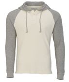 Boxercraft Men's Waffle Knit Pullover Hoodie BM3702 NATURAL/OXF HTR Primary