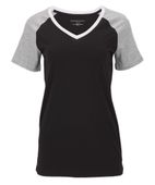 Boxercraft Color Blocked V-Neck Tee BW2204 BLACK Primary