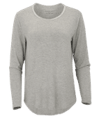 Boxercraft Women's Bamboo Long Sleeve Tee BW3102 OXFORD HEATHER Primary