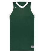 Russell Elite Basketball Jersey Powered By Coolcore 5R3CHM DARK GREEN/WHITE Primary