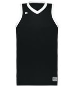 Russell Elite Basketball Jersey Powered By Coolcore 5R3CHM BLACK/WHITE Primary