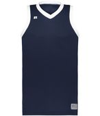 Russell Elite Basketball Jersey Powered By Coolcore 5R3CHM NAVY/WHITE Primary