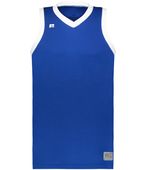 Russell Elite Basketball Jersey Powered By Coolcore 5R3CHM ROYAL/WHITE Primary