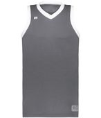 Russell Elite Basketball Jersey Powered By Coolcore 5R3CHM STEALTH/WHITE Primary