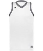 Russell Elite Basketball Jersey Powered By Coolcore 5R3CHM WHITE/STEALTH Primary