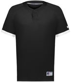 Russell Youth Baseline Covered Placket Baseball Jersey R02X3B