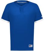 Russell Youth Baseline Covered Placket Baseball Jersey R02X3B