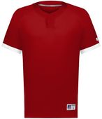 Russell Baseline Covered Placket Baseball Jersey R02X3M