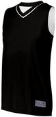 Augusta Ladies Reversible Two-Color Jersey 154 Outside: BLACK, Inside: WHITE Primary