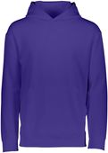 Augusta Youth Wicking Fleece Hoodie 5506 PURPLE Primary